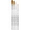 Silver Brush Limited Ultra Mini® White handles Lettering Brushes, 4ct